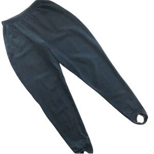 Vintage 90’s Bill Blass Knit Wear Small Black Stirrup Pants Leggings EUC